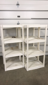 (4) Plastic Shelves