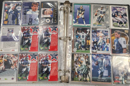 Binder Full Of Football Cards