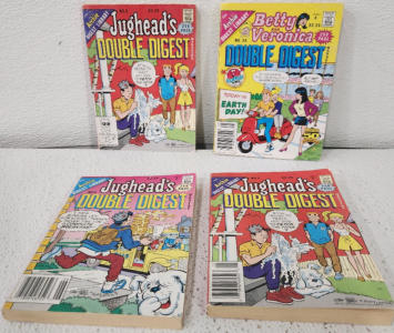 (3) Jughead Double Digest Books, (1) Betty And Veronica Double Digest Book