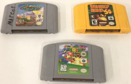 (1) Super Mario 64 Nintendo 64 Game (1) Donkey Kong 64 Nintendo 64 Game (1) Cruis'n The World Nintendo 64 Game