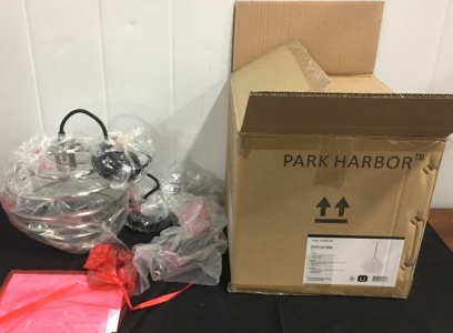 Park Harbor 10&rdquo; Currie, Nickle Mini Pendant Light Fixture (SP10)