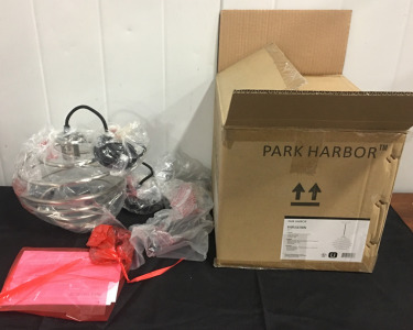 Park Harbor 10&rdquo; Currie, Nickle Mini Pendant Light Fixture (SP10)