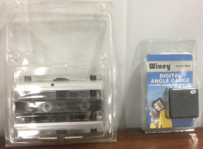 (1) Elevator Door Holder, (1) Wixey Digital Angle Gauge