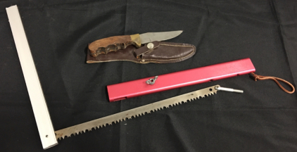 Hunting Knife And Foldable Saw