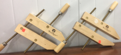 (4) WoodRiver Gauges In Wooden Holders