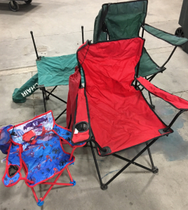 (4) Outdoor Fold Up Chairs