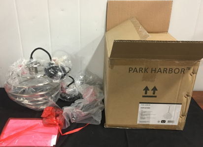 Park Harbor 10&rdquo; Currie, Nickle Mini Pendant Light Fixture (SP10)