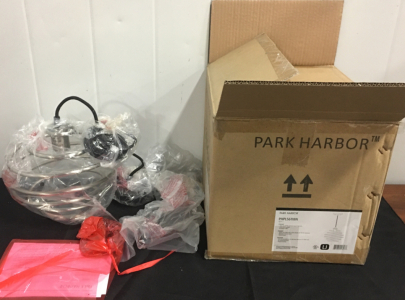 Park Harbor 10&rdquo; Currie, Nickle Mini Pendant Light Fixture (SP10)