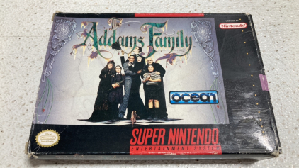 The Addams Family Super Nintendo ES Game Cartridge