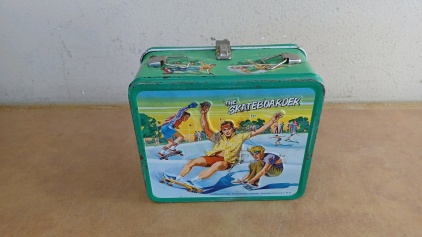 "The Skateboarder" Vintage Metal Lunch Box