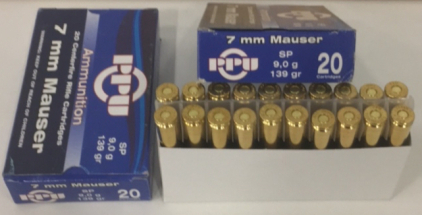(40) PPU 7MM Mauser 139GR Ammunition