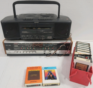 8-Track Cartridges, Tape Player, Stereo