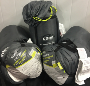 (3) Core 30 Degree Hybrid Sleeping Bags
