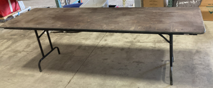 8ft Work Table With Folding Legs