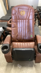 (10) Leather Movie Theater Chairs