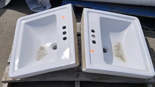 <MB> New Wall Mount Vanity Sinks (22x18)