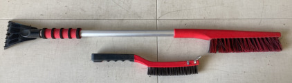 Wire Brush and Ice Scraper/Brush combo