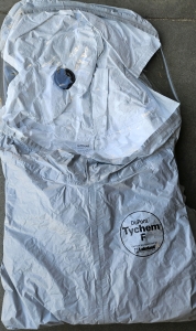 (9) New XL Dupont Tychem F Body Suits