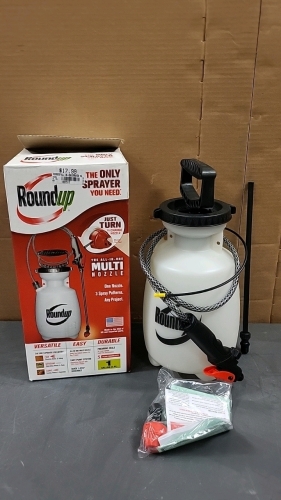 Appears New RoundUp All-in-One Multi Nozzle Pump Sprayer