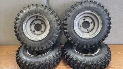 Set of (4) Utility Wheels and Tires