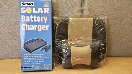 New Solar Battery Charger, New Pillow & Waist Support