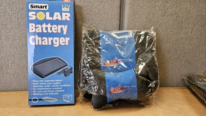New Solar Battery Charger, New Pillow & Waist Support