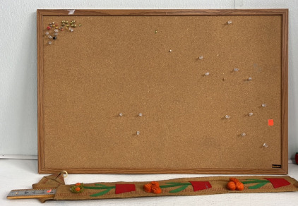 Cork Board and Ace Brand Yardstick