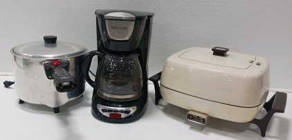 Black + Decker Coffee Pot, Electric Sauce Pan And Electric Skillet