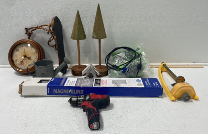 Milwaukee* Drill, Magne Blind* 25x42 Magnetic Blinds, Double Sided Hanging Clock, and More! [J]