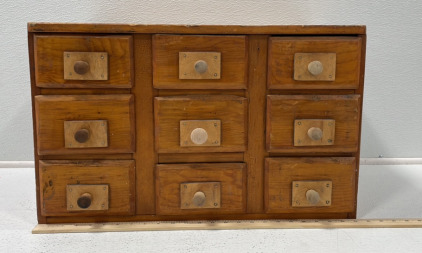 9 Drawer Wooden Dresser [W]