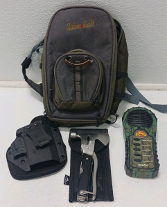 Cass Creek Duck Call, Multi Tool, Gun Holster And Carrying Case