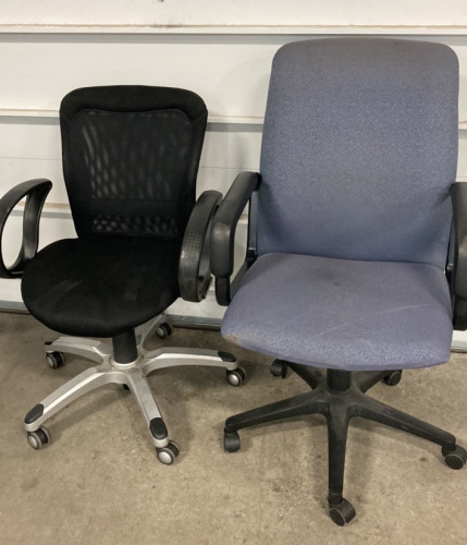 (2) Mismatched Office Chairs