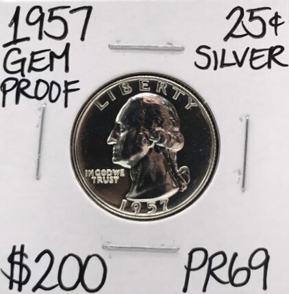 1957 PR69 Gem Proof Silver Quarter