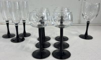 Black Stemmed Glassware