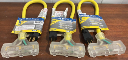 (3) 2ft Voltec Power Block Adapters