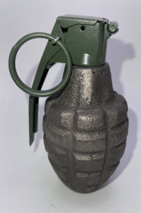 (1) US WWII MK2 Pineapple Type Hand Granade. (Inert)