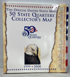The Official United States Mint 50 State Quarters Collectors Map