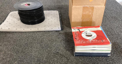 Box Of 45 Vinyl Fair Condition Please Inspect