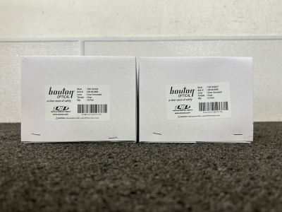 (2) Boxes of Bouton Optical Clear Uncoated Safety Glasses (24 Pairs Total)