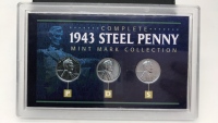 Complete 1943 Steel Penny Mint Mark Collection