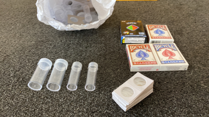 Coin Collector Supplie// Decks of Cards & Puzzle Game
