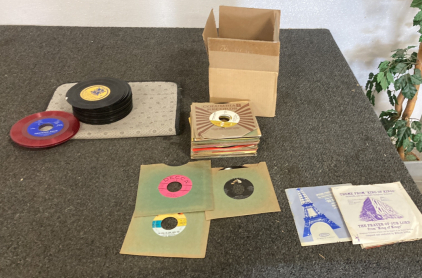 Box Of 45 Vinyl Fair Condition Please Inspect