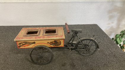 Metal Bike Fish Cart Works Unknown If Complete Please Inspect