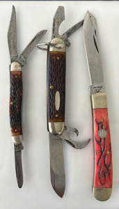 (3) Pocket Knives