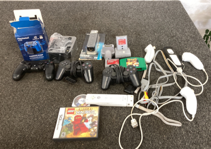 Gaming Accessories For WII N64 PS4 And PS2 Not Tested Please Inspect