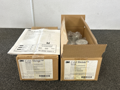 (2) 3M Cold Shrink Silicone Termination Kits Please Inspect