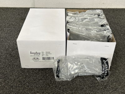(2) Boxes of Bouton Optical Clear Uncoated Safety Glasses (24 Pairs Total)