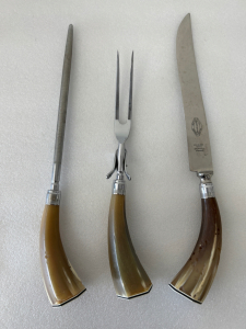 Vintage Sheffield England Stainless Steel Meat Carving Set