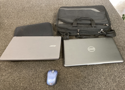 Laptops 2 No Power Cords Not Tested Has Carry Case Please Inspect