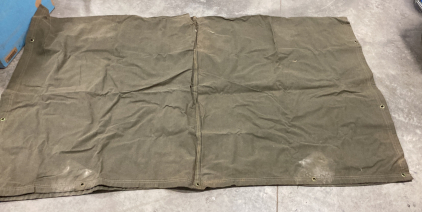 Canvas Tarp Grate Condition 84”x98” Please Inspect